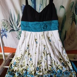 Blue Floral Dress ~ Formal ~ Homecoming Dress